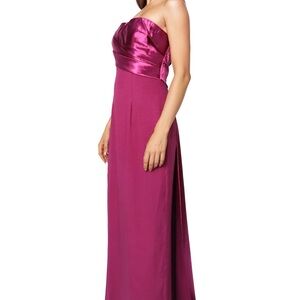 MERMAID GOWN WITH OFF THE SHOULDER BOWS -Rene Ruiz